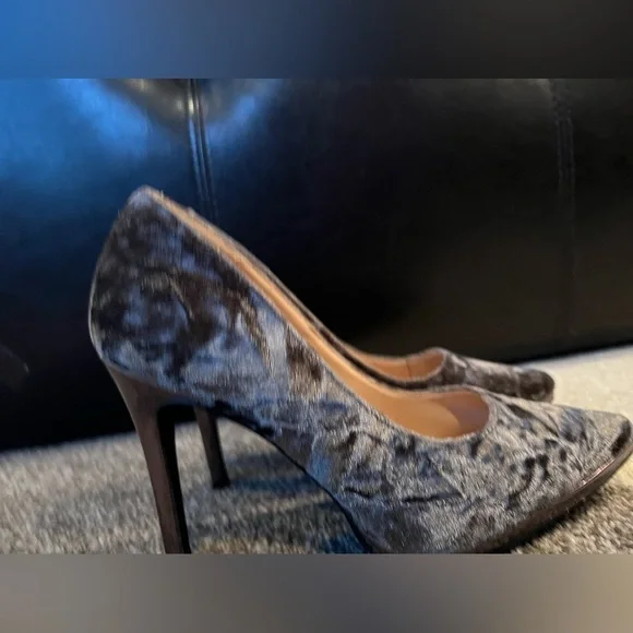 Penny Loves Kenny Womens Opus Pewter Gray Platform Heels- 9M - Picture 4 of 12